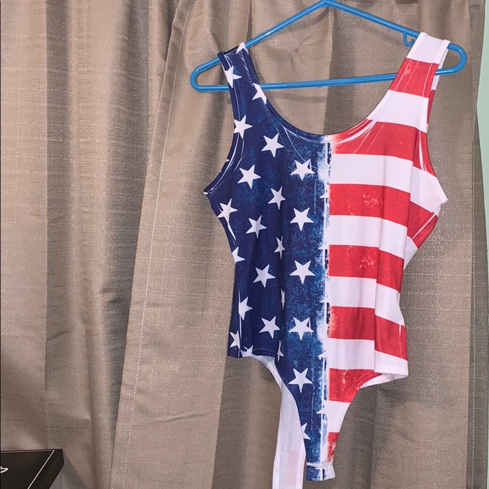 American Flag Bodysuit